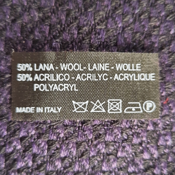 Basile Wool Blend Scarf Made in Italy NWOT - Picture 9 of 10